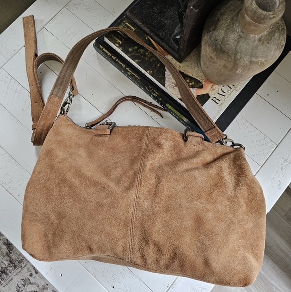 Urban Outfitters Handbags - VTG Urban Outfitters Cow Suede Buckle Bag